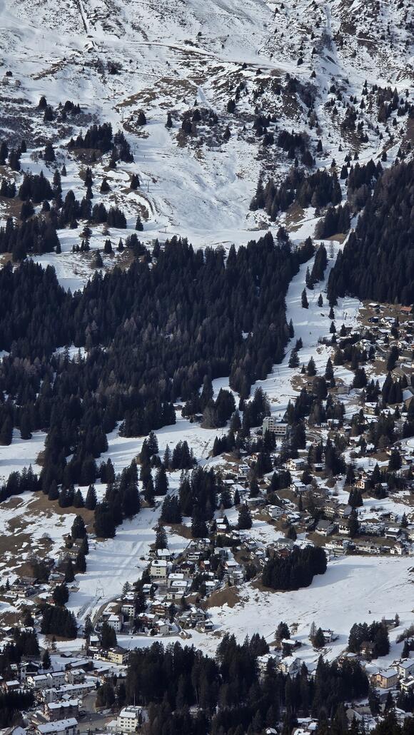 Die supertolle neue Beschneiungsanlage in Valbella ist immer noch neuwertig.