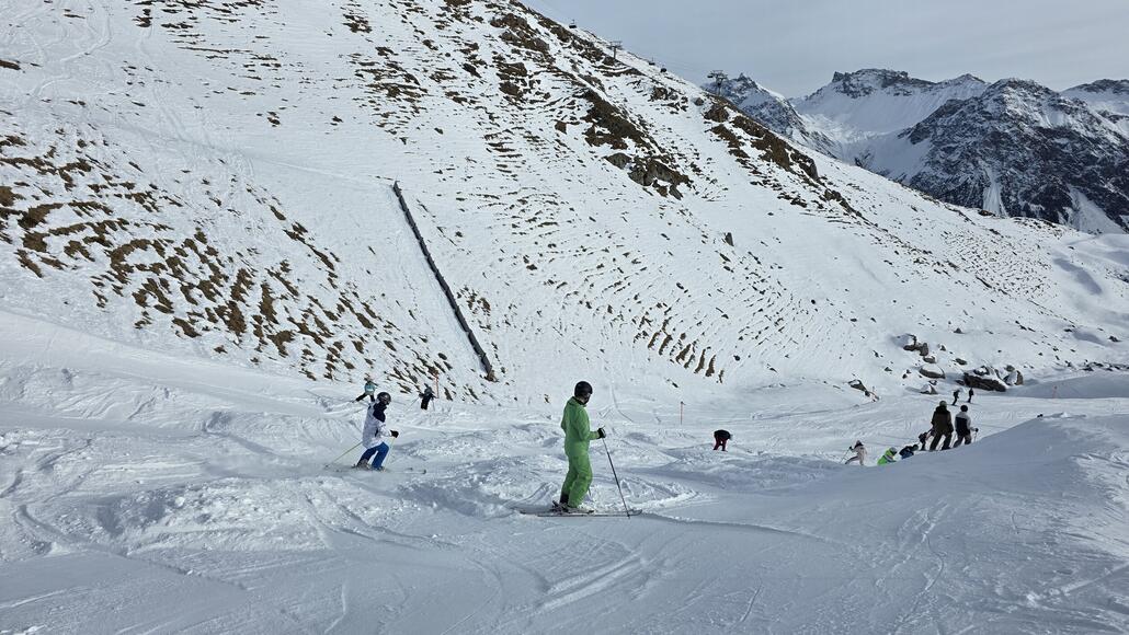 Pistenzustand Höhe Sattelhütte.