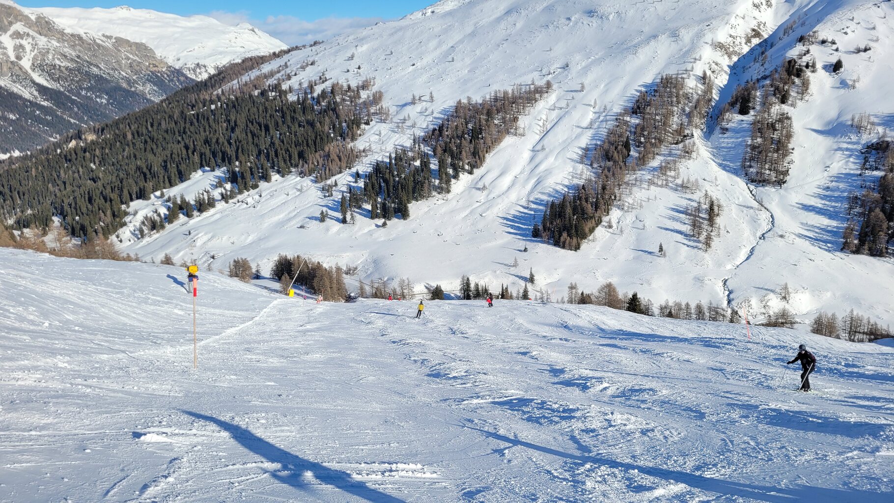 Nachmittags Fastlane-Bildung am Bodmenstafel-Hang