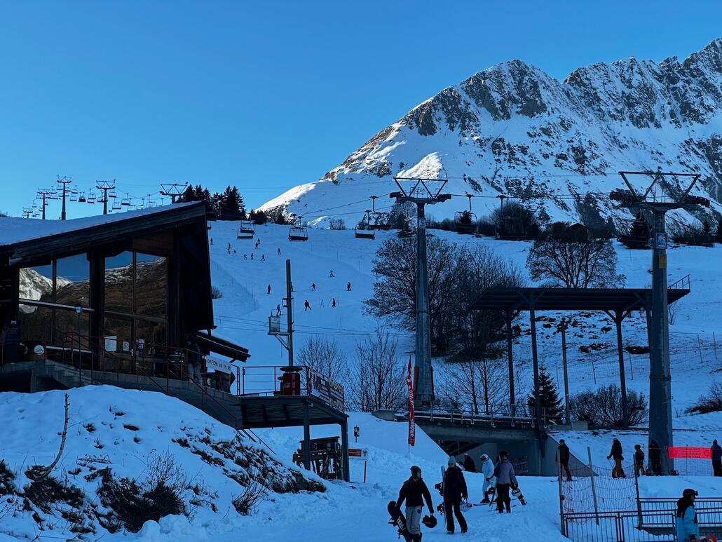 Blick auf die Talabfahrt