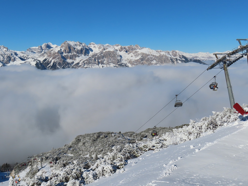 Hier die Nebelschicht und die 4KSB Albi de Mez-Cima Paganella