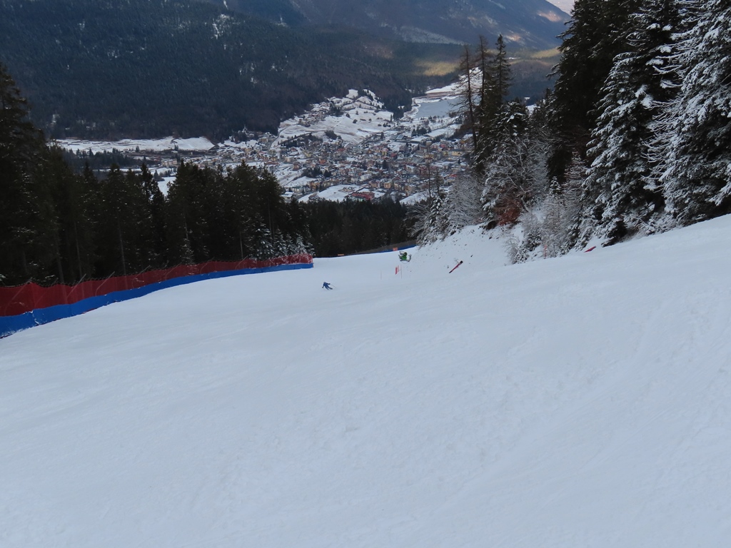 Blick auf Andalo. So waren die Verhältnisse unter der Nebelschicht