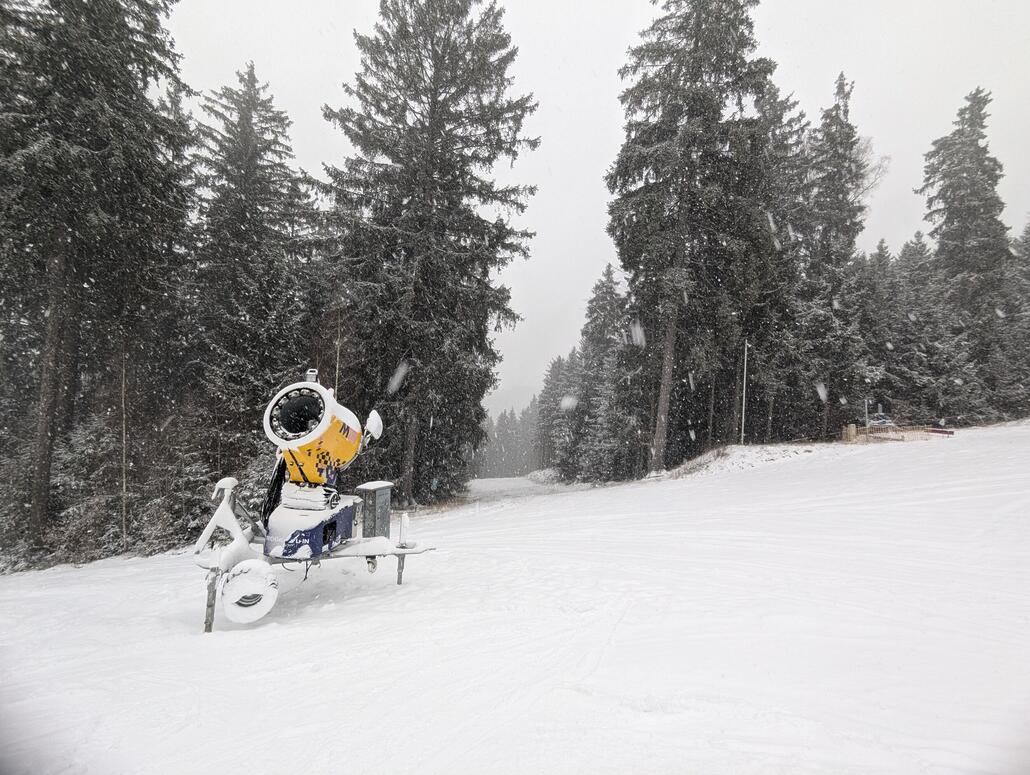 Immer wieder schneite es doch recht kräftig