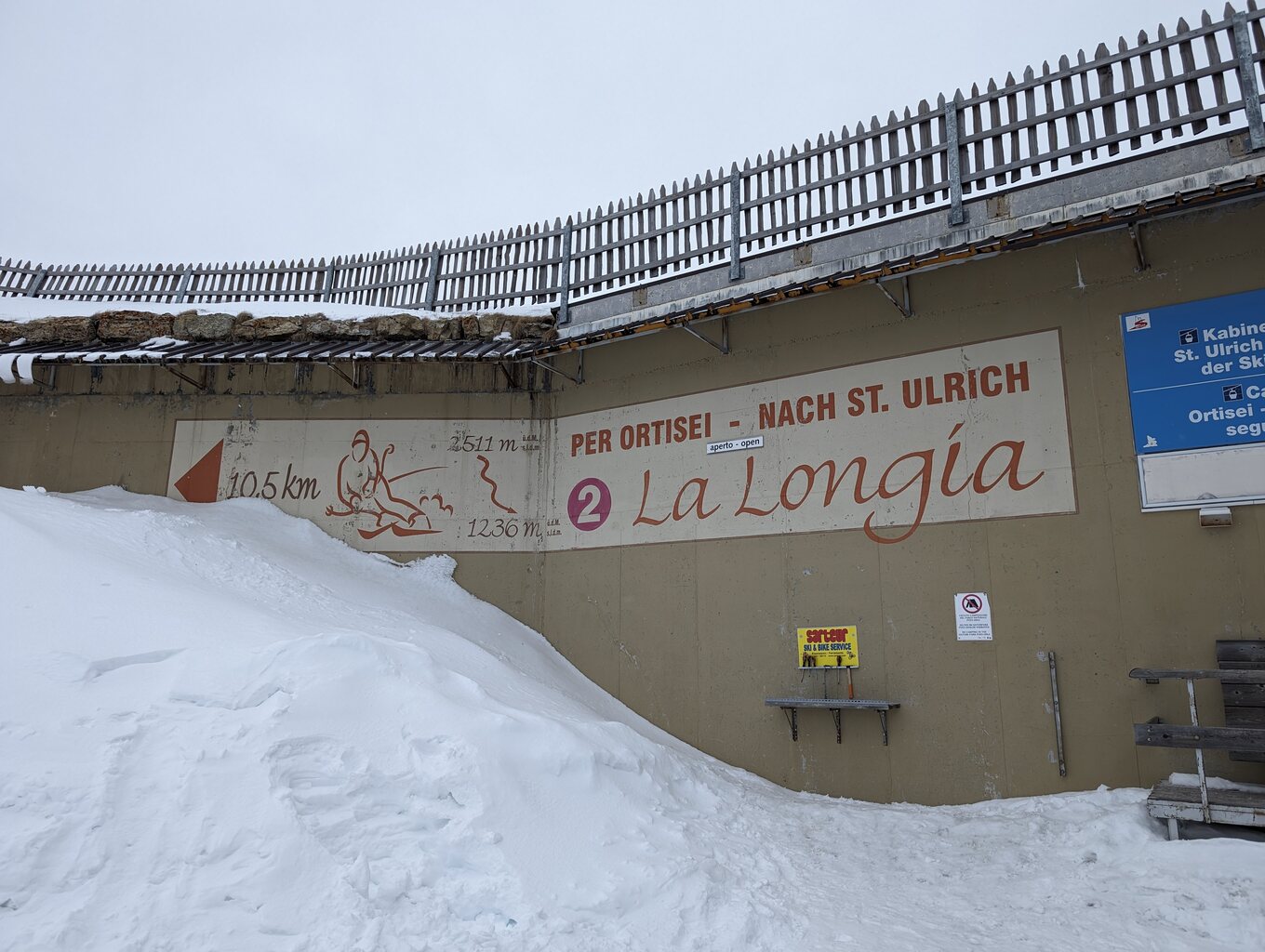 La Longia. 10.5km Pistenspass von der Seceda nach St. Ulrich