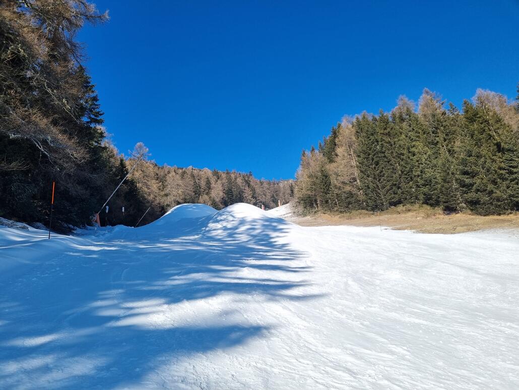 Anständiger Erfolg der Beschneiung der Talabfahrt