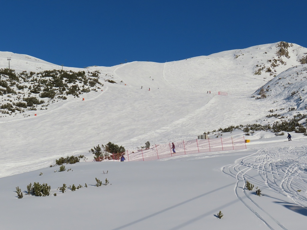 Blick aus der KSB zur Pfnatschpiste zwischen KSB und Schlepplift