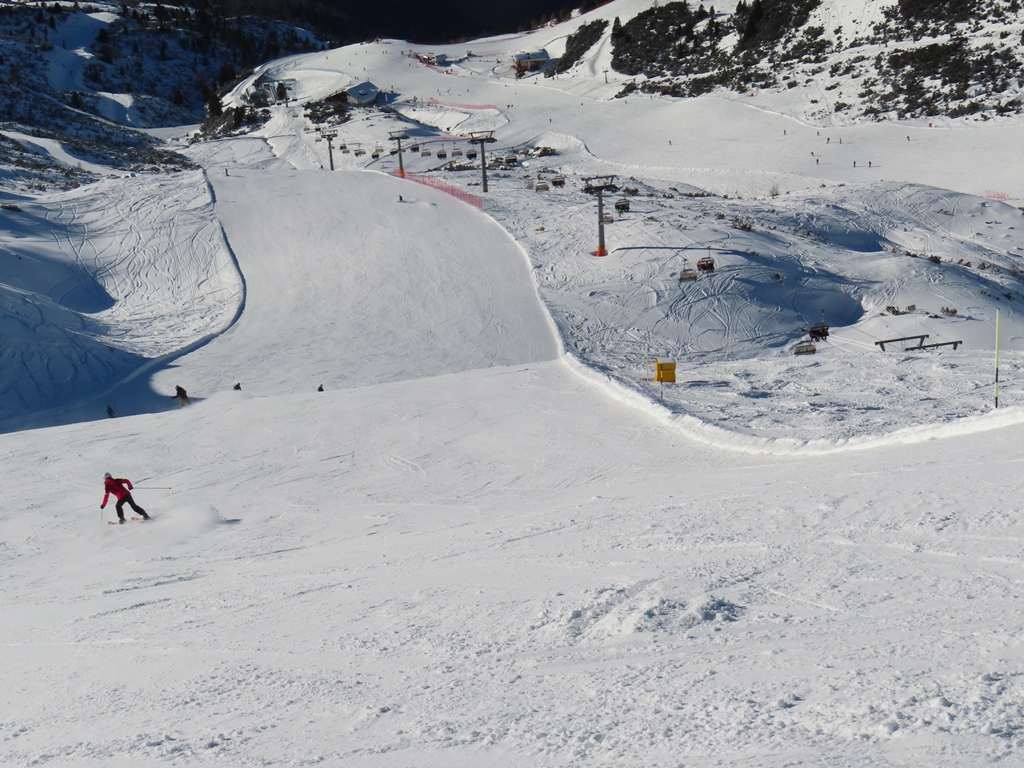 Steilhang der Jochpiste detaillierter, dafür ohne Panorama