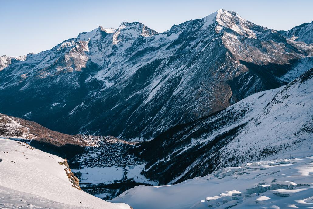Blick auf Saas-Fee.