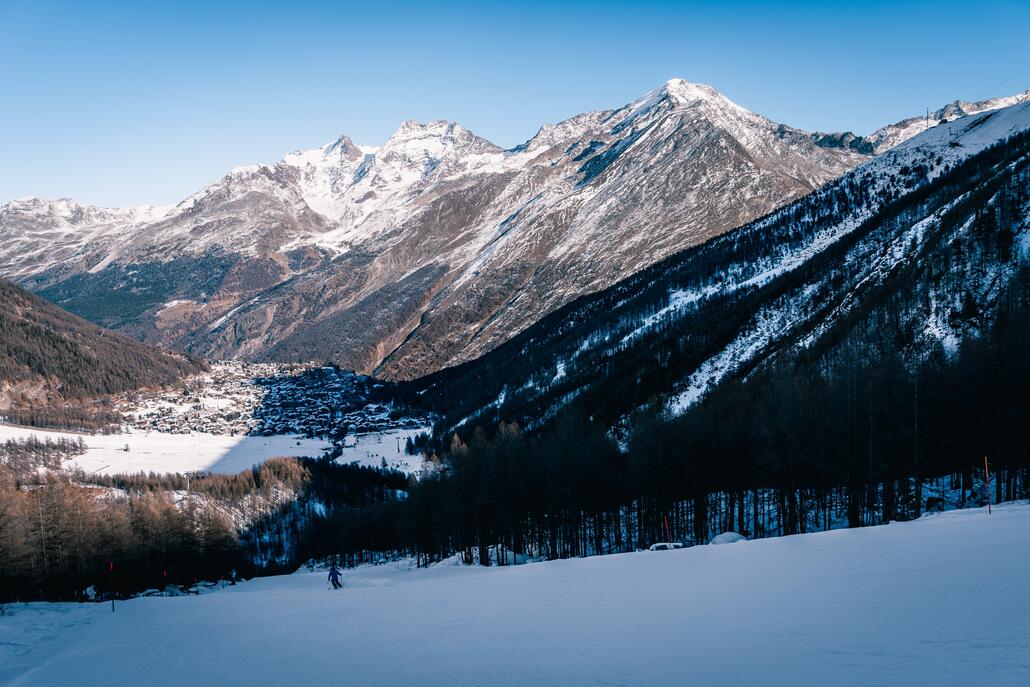 Die Abfahrt Gletschergrotte ist am Vormittag in einem sehr guten Zustand, am Nachmittag dann glatt.