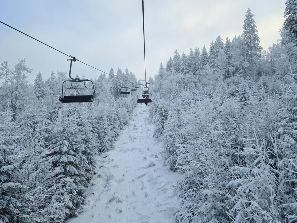 Hochwinterliche Stimmung in der Hochfichtbahn