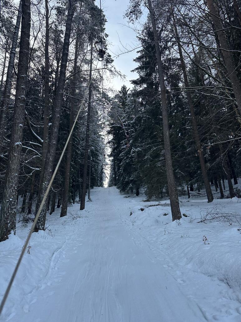 Trasse im oberen Teil.