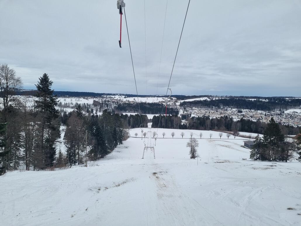 Schlepplift im mittleren Teil