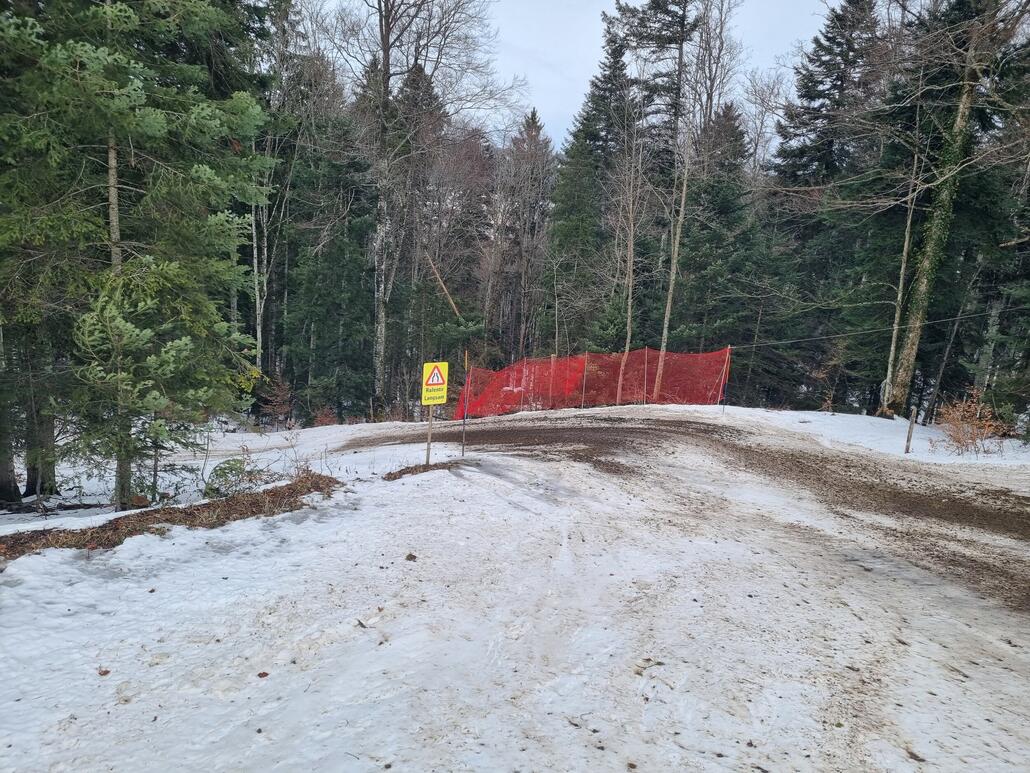 Zum Langsamfahren wurde man dann leider durch den Bremsschnee gezwungen