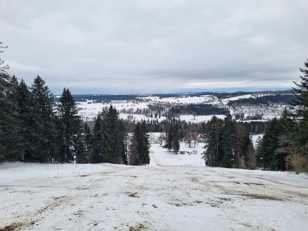 Roter Hang. Hier ging es noch am besten