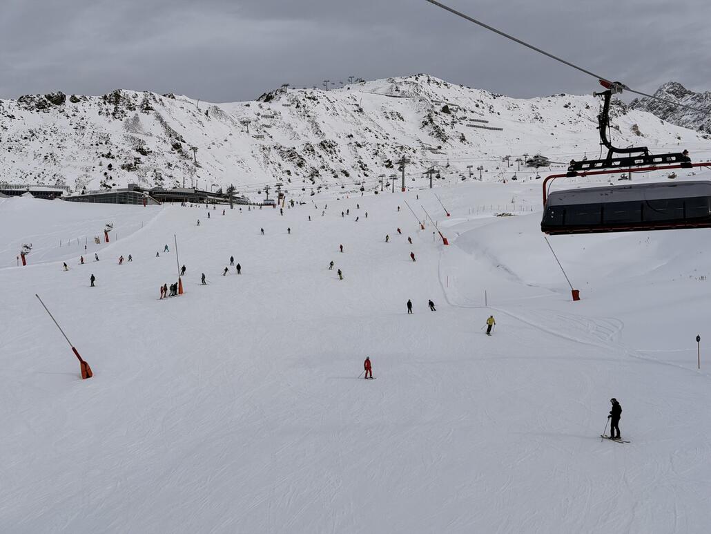 Gewusel im Bereich Idalp, welchen ich so gut es ging mied.