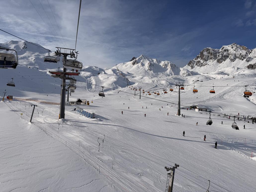 Das Pendent auf der Samnauner-Seite, deutlich weniger los.