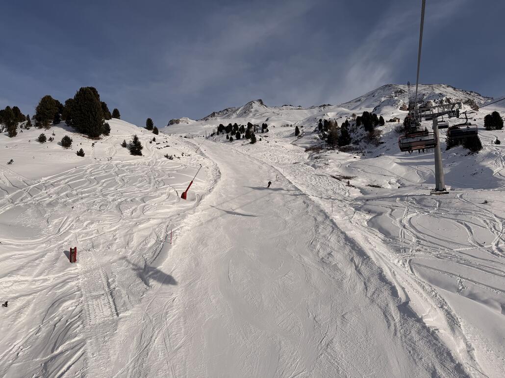 Schlecht und schmal die 38 am Gampen; besser war die 40.