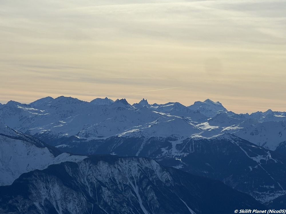 Pigne, Mont Blanc de Cheilon, Aiguilles Rouges und Combin