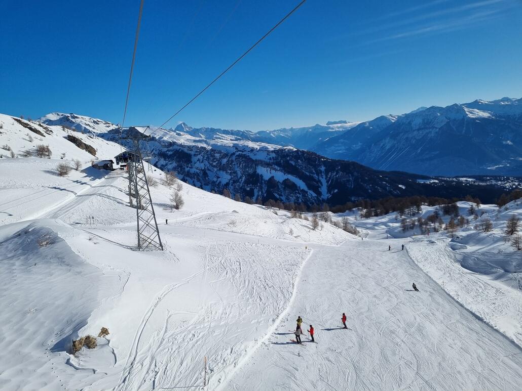 Der Schnee hat der Piste sehr gut getan