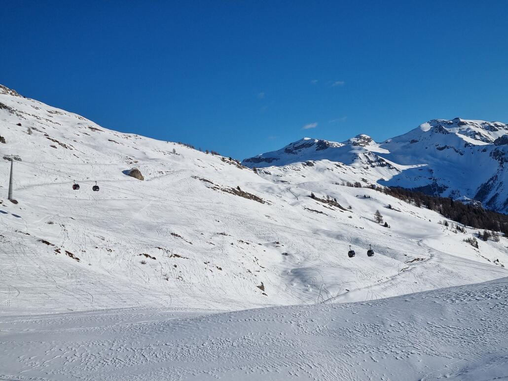 Chaux Rouge als weitere Piste vom Maloexpress zurück