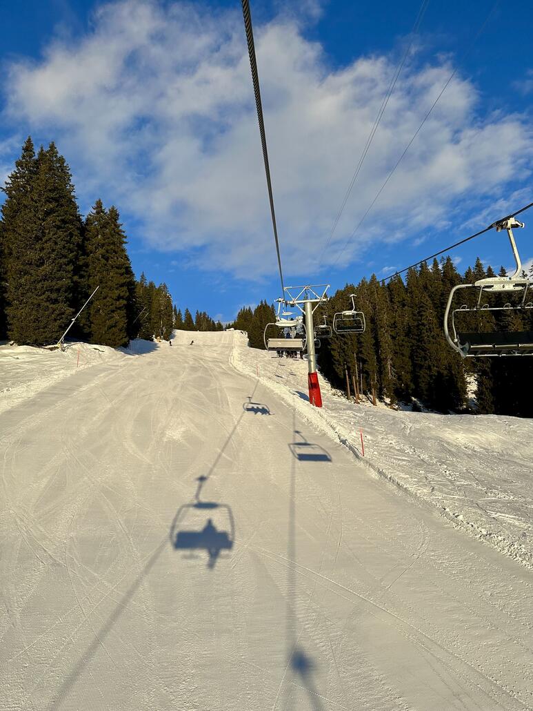 Schön Sonnig schon am morgen.
