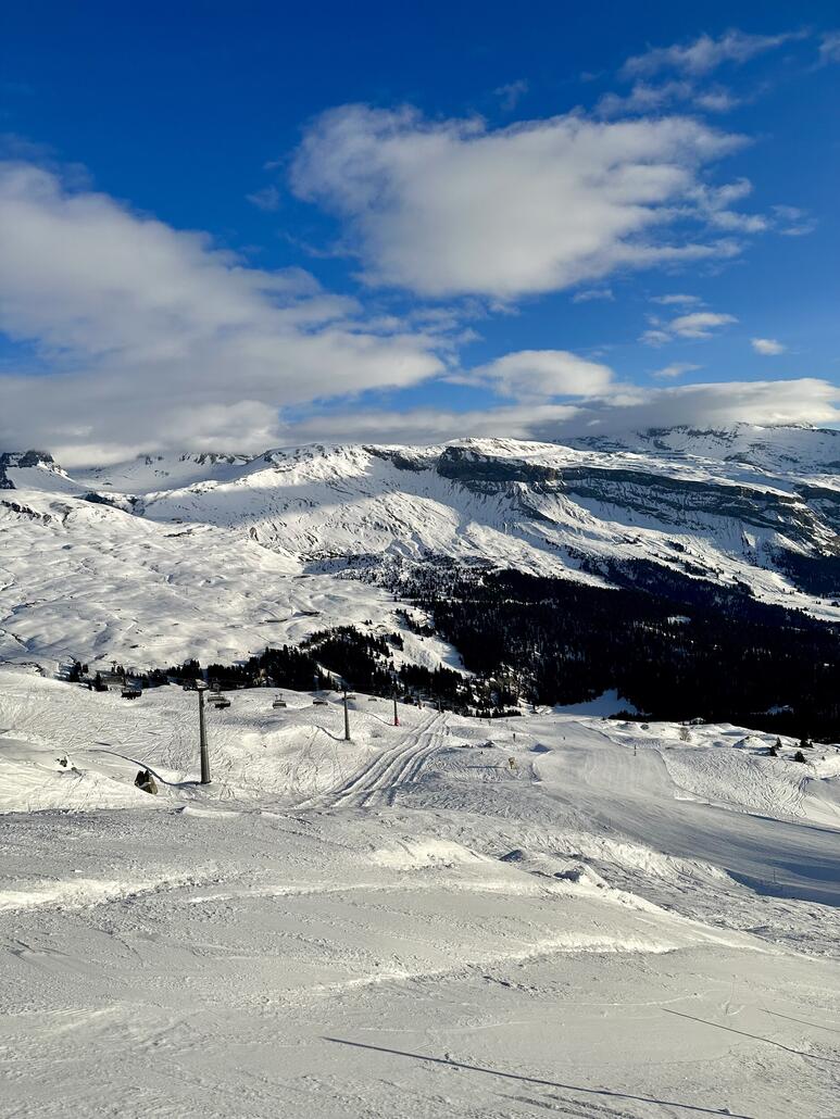 Plaun Piste gut zu fahren, sehr hügelig.