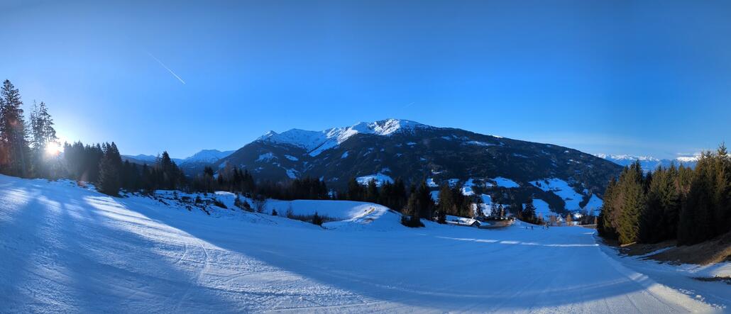 Untere Querung, hier aufgrund der Wärme der letzten Tage deutlich härter