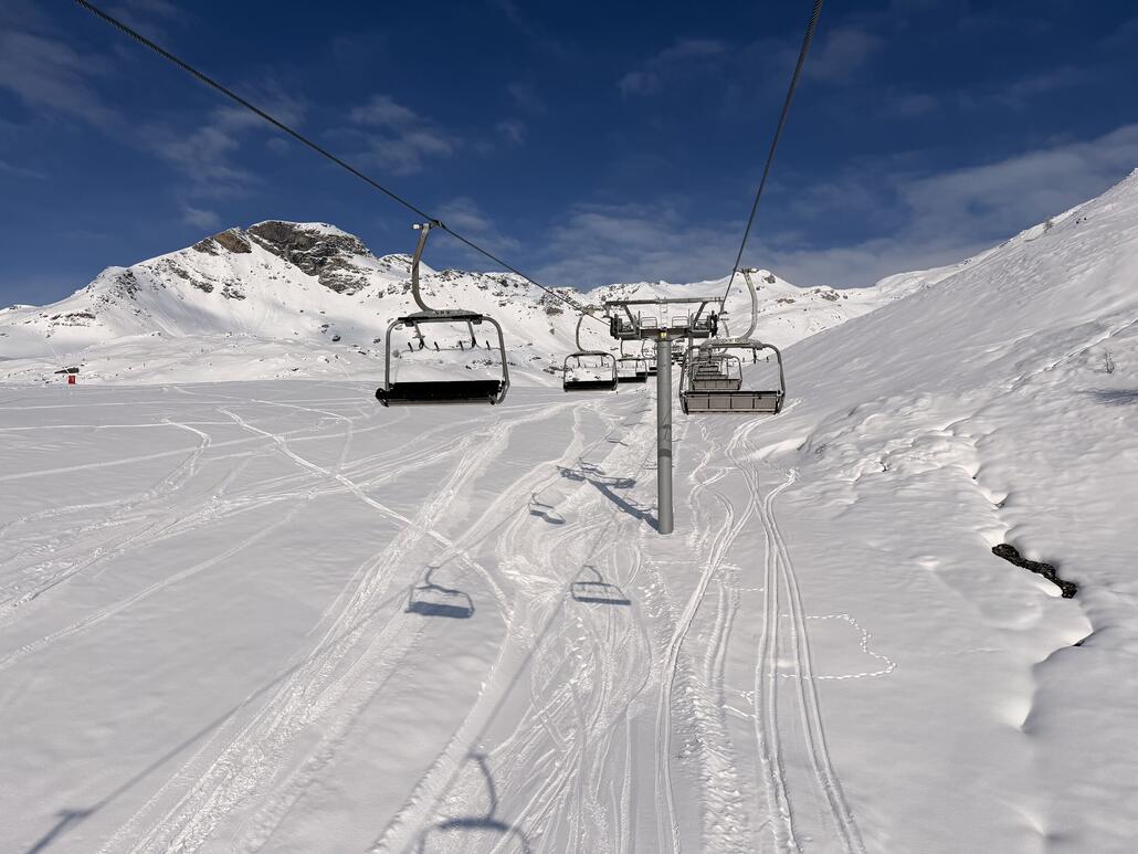 Schneelage beim Motta: prima