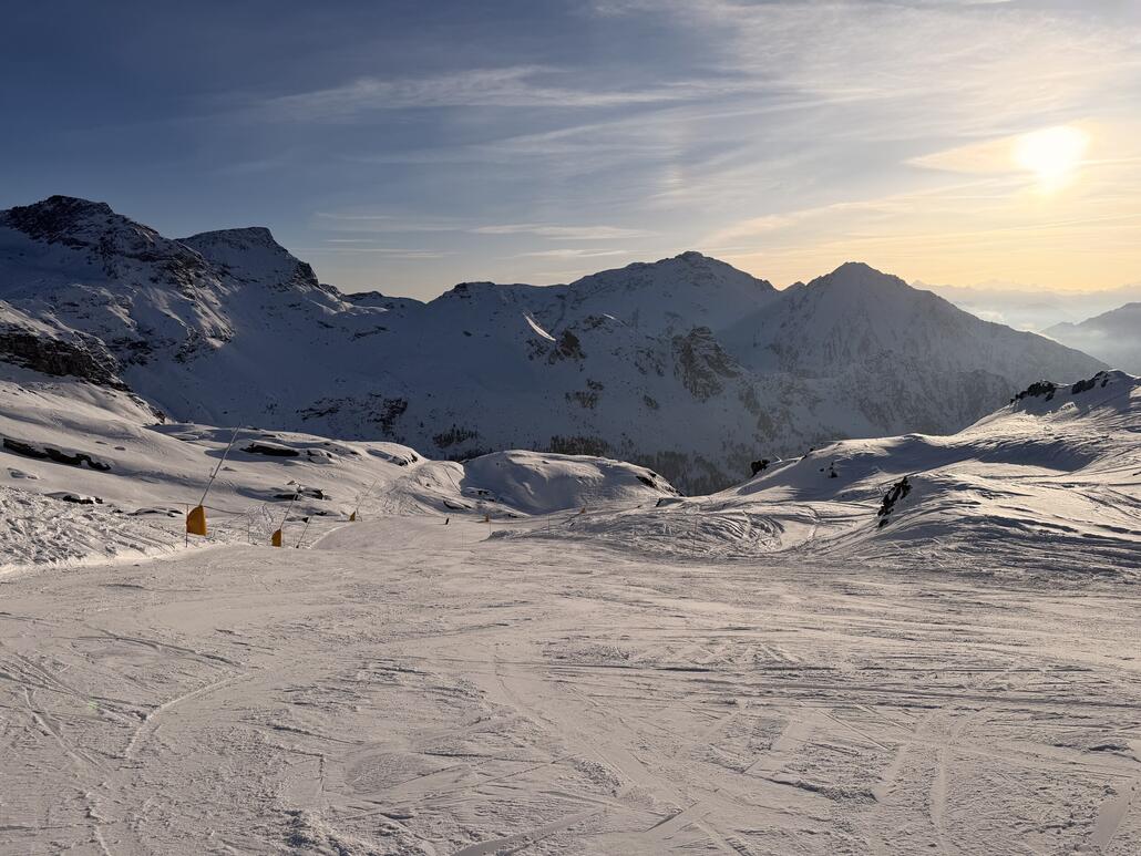 Und dann geht’s auf die letzte Abfahrt des Tages.