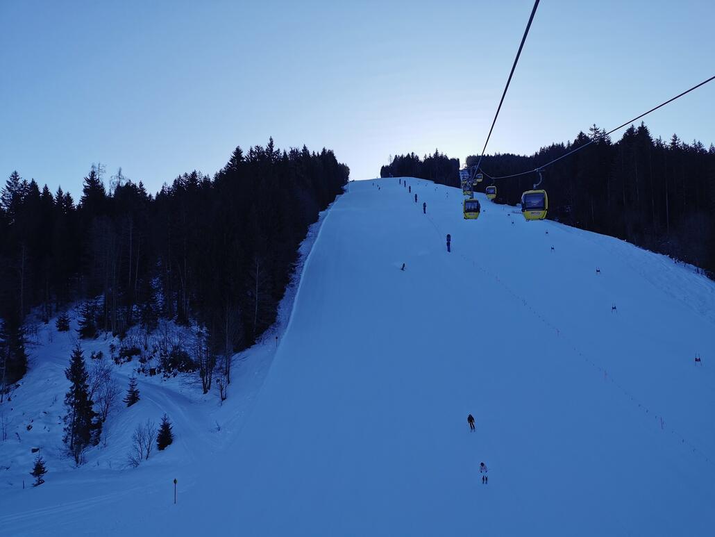 2. Auffahrt mit der Doischbergbahn.