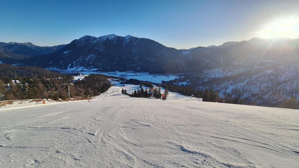 Panorama auf den unteren Abschnitt am Christlum Express