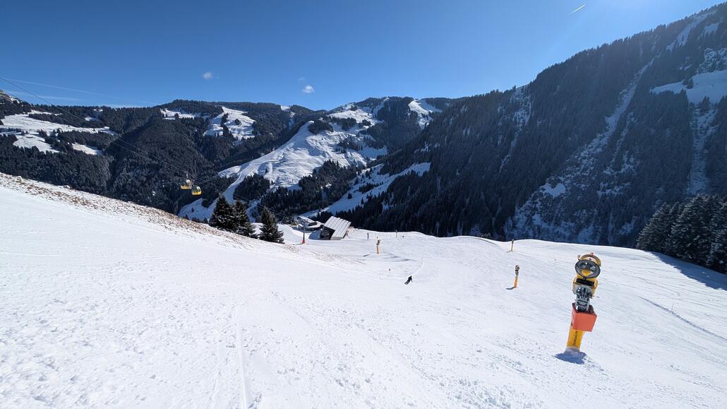 Die Reckmoos Süd ist schon um 11:30 Uhr sehr weich