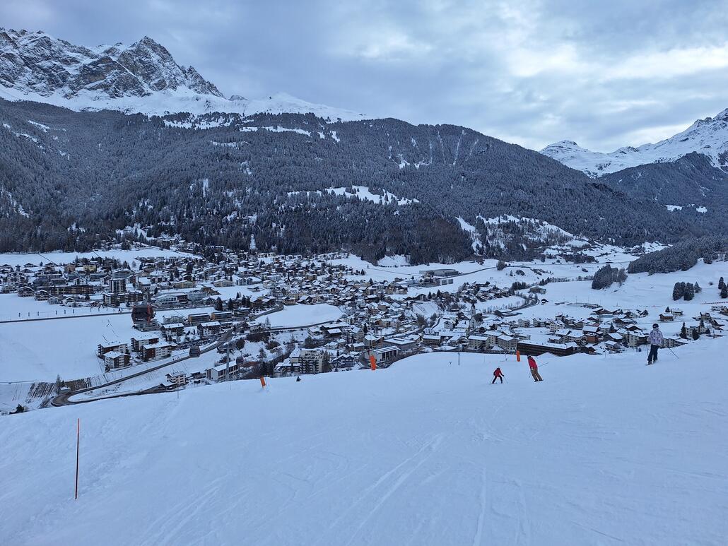 Savognin ist wieder weiss.