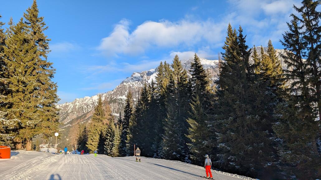 Pisten morgens wieder ganz gut