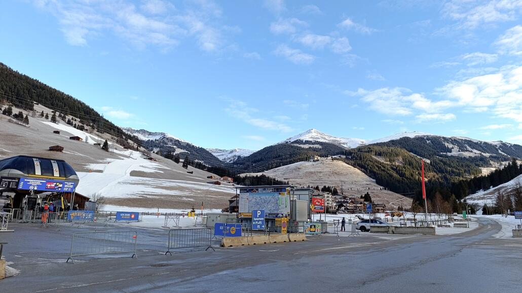 Gerlos Richtung Speicher, Temp. - 1Grad